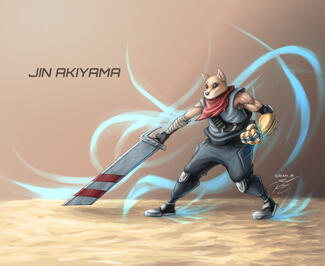 Jin Akiyama (Character Illustration 1)
