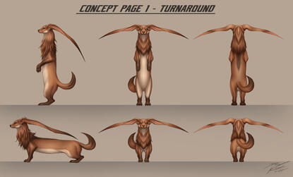 Maned Stoat (Turnaround)